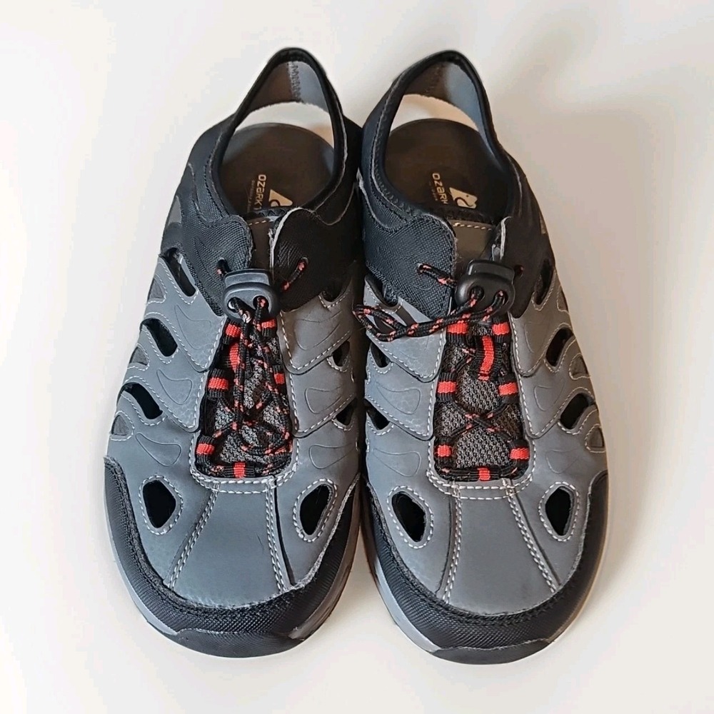 Outdoor Active Waterproof Sandals Men Closed Toe Shoes Sz 8 Gray Black #249‎ - Picture 2 of 8
